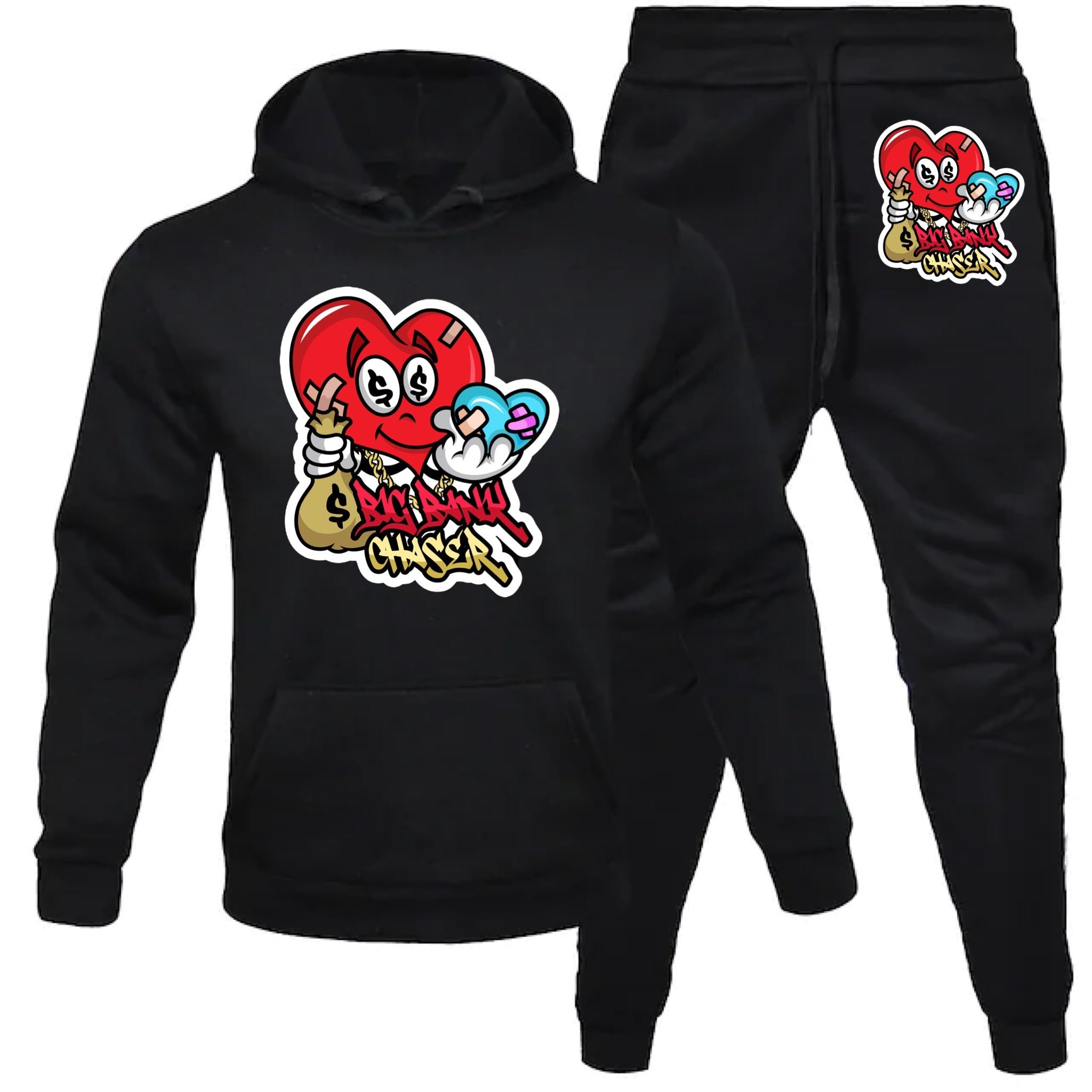 Bigbankchaser Black Jogger Sets